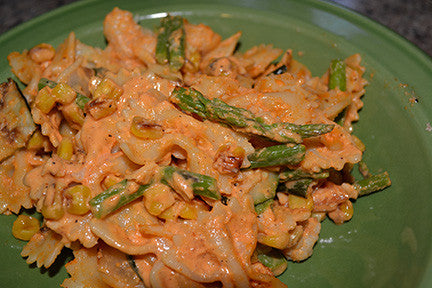 Red Pepper Pasta Salad - Summer Treat For Hot Days